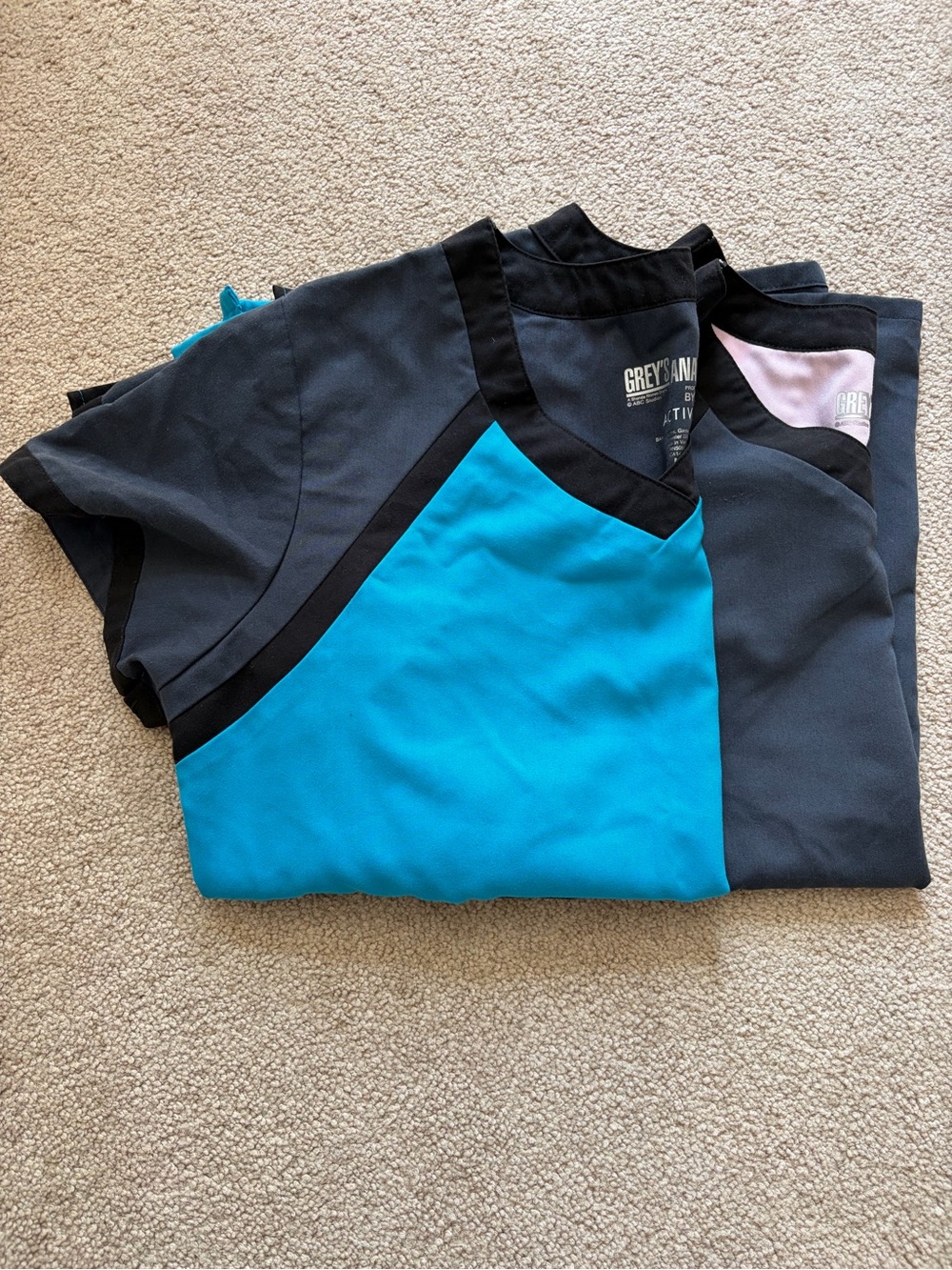 Lot of 2 Grey's Anatomy Scrub Tops